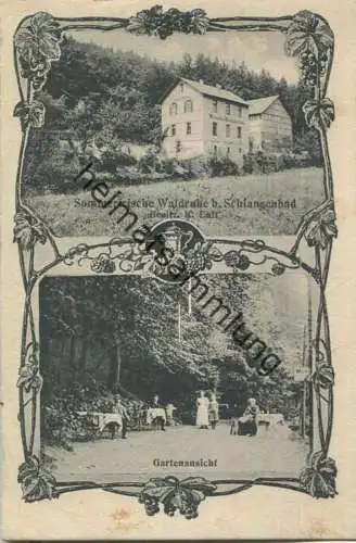 Schlangenbad - Sommerfrische Waldruhe - Besitzer K. Luft - Verlag Franz Ruppert Schlangenbad - Feldpost