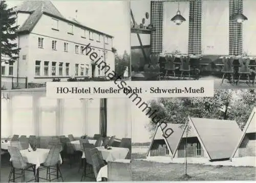 Schwerin-Muess - HO-Hotel Muesser Bucht - Foto-Ansichtskarte - Verlag R. Kallmer Zwickau