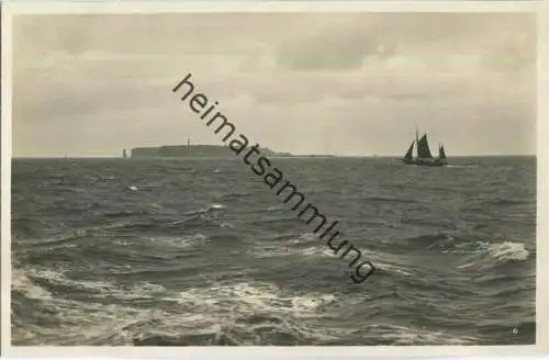 Helgoland in Sicht - Foto-Ansichtskarte - Verlag Carl Müller & Sohn Hamburg-Altona