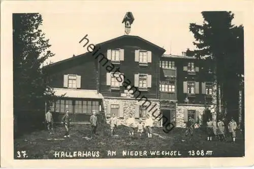 Hallerhaus am Nieder Wechsel - Foto-Ansichtskarte - Verlag A. Pelnitschar Aspang