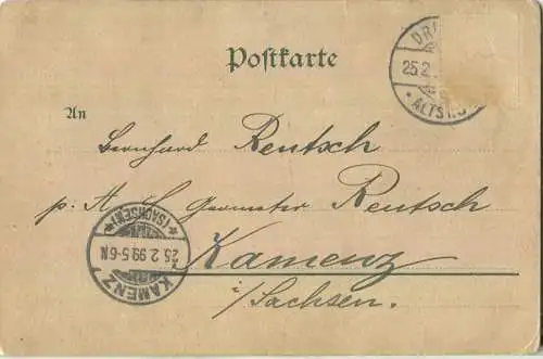 Däumling - Märchenpostkarte N°2 - Kunstanstalt Wilhelm Böhme Berlin