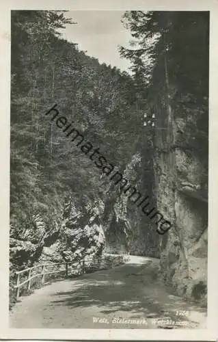 Weiz - Weizklamm - Foto-AK - Verlag Franz Mörtl Wien 1937 - gel. 1938