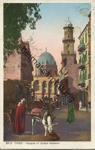 Cairo - Mosque of Sultan Kalaoun gel. 1927