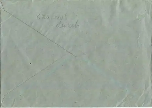 Brief aus Weimar vom 27.12.1945 mit 'Gebühr bezahlt' Stempel B5a in rot - Weiterleitung