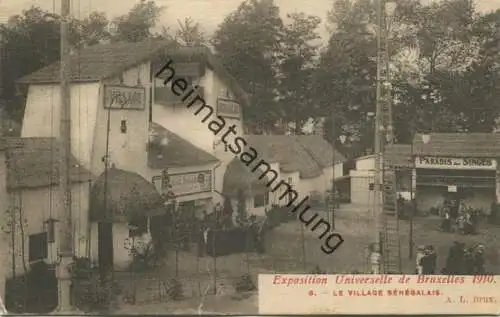 Belgien - Exposision Universelle de Bruxelles 1910 - Le village Senegalais