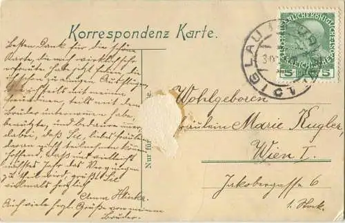 Gruss aus Iglau - Verlag Franz Schaller jun. Iglau - gel. 1907