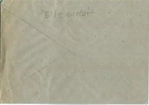 Brief aus Georgenthal (Thür) vom 02.11.1945 mit 'Gebühr bezahlt' Stempel '12' B16b in violett