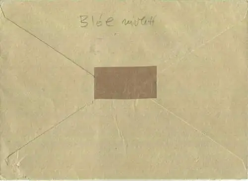 Brief aus Eisenach vom 20.08.1945 mit 'Gebühren verrechnet' Stempel B16e in violett