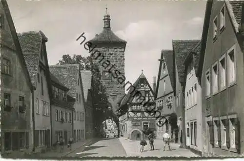 Rothenburg - Spitalgasse und Siebersturm - Foto-AK - Verlag Schöning & Co. Lübeck gel. 1959
