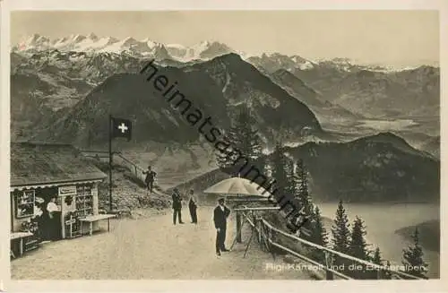 Rigi-Känzeli und die Berneralpen - Foto-AK - Edition Photoglob Zürich gel. 1929