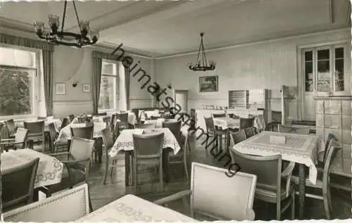 Hotel Hochblauen - Besitzer Fritz Haas - Speisesaal - Foto-AK - Verlag Erwin Burda Freiburg gel. 1962