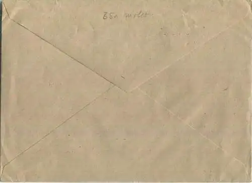 Brief aus (19) Quedlinburg vom 13.09.1945 mit 'Gebühr bezahlt' Stempel B5a in violett