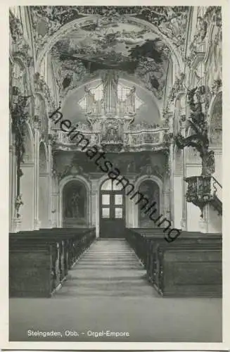 Steingaden - Orgel - Empore - Foto-AK - Verlag Thomas Huber Steingaden