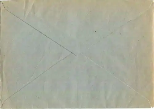 Brief aus Zeitz vom 13.07.1945 mit 'Gebühr bezahlt' Stempel C1h in schwarz