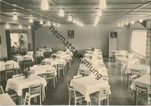 Friedrichsbrunn - FDGB-Ferienheim Gustav Zabel - Speiseraum - Foto-AK Grossformat - Verlag Straub & Fischer Meiningen