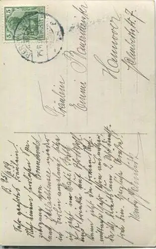 Lissi Lorison mit Blumenstrauss - handcoloriert