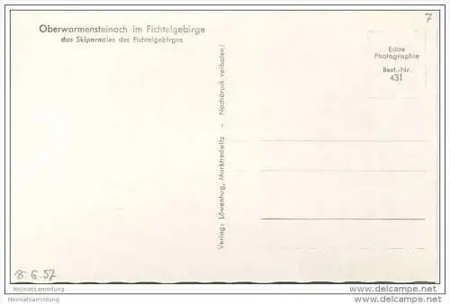 Oberwarmensteinach - Foto-AK 50er Jahre