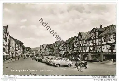 Eschwege - Marktplatz - Foto-AK 60er Jahre