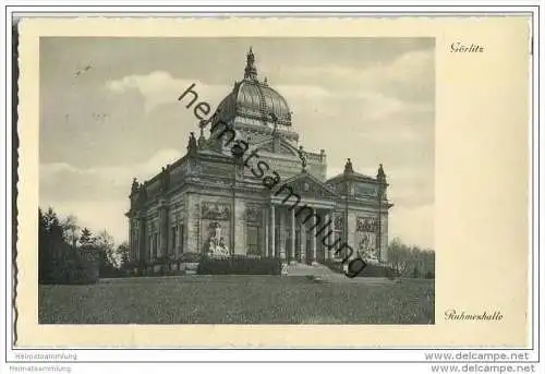 Görlitz - Ruhmeshalle - Foto-AK