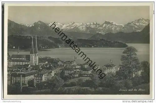 Luzern und die Alpen
