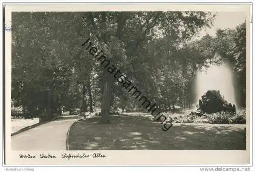 Baden-Baden - Lichtentaler Allee - Foto-AK