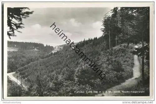 Kurhaus Sand - nördlicher Hochschwarzwald - Foto-AK