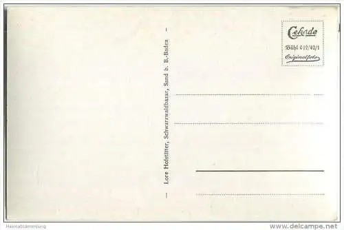 Kurhaus Sand - nördlicher Hochschwarzwald - Foto-AK