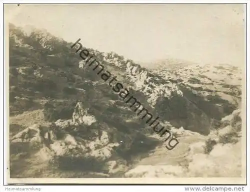 Landschaft bei Demir Kapija - Soldaten - Foto ca. 1915 Grösse noch 11cm x 8,5cm