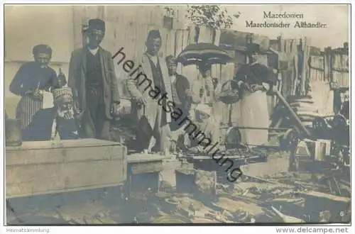 Mazedonischer Altwarenhändler - Foto-AK ca. 1915