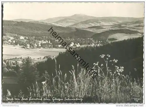 Blick von Bad Landeck zum Glatzer Schneeberg - Popp-Verlag Heidelberg - Einzelhandabzug