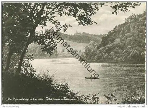 Die Kynsburg über der Schlesier-Talsperre - Popp-Verlag Heidelberg - Einzelhandabzug