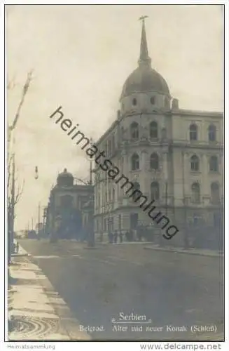 Belgrad - Alter und neuer Konak - Foto-AK - Verlag Ottomar Papsch Frankfurt am Main ca. 1915