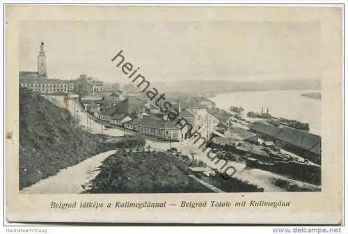 Belgrad - Totale mit Kalimegdan - Verlag Vasuti Levelezolaparusitas Budapest ca. 1915