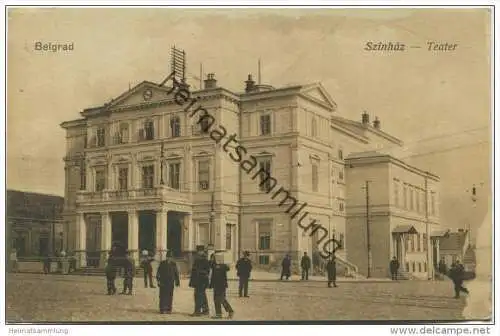 Belgrad - Theater Szinhaz - Verlag Vasuti Levelezolaparusitas Budapest ca. 1915