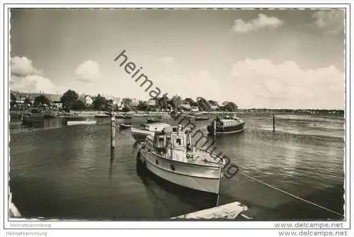 Schleswig - Hafen - Foto-AK 50er Jahre