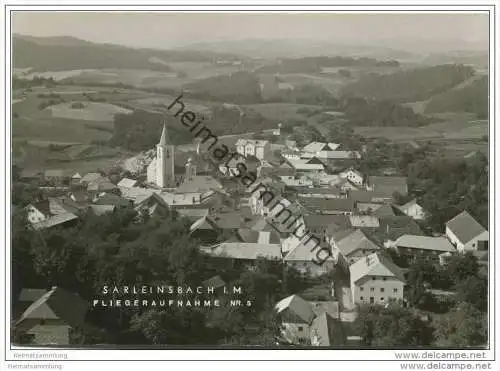 Sarleinsbach - Foto-AK Grossformat 60er Jahre - Fliegeraufnahme