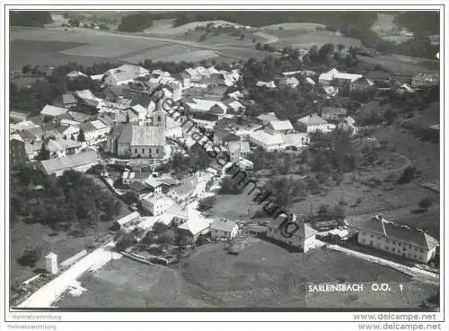 Sarleinsbach - Foto-AK Grossformat 60er Jahre - Fliegeraufnahme