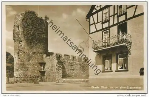 Eltville - An der Stadtmauer - Foto-AK - Verlag Ph. Schott Eltville 1941