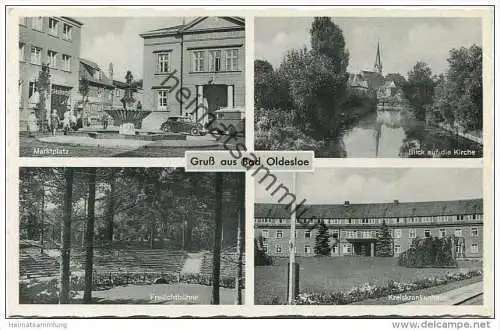 Bad Oldesloe - Marktplatz - Freilichtbühne - Kreiskrankenhaus - Verlag Ernst Herold Lübeck