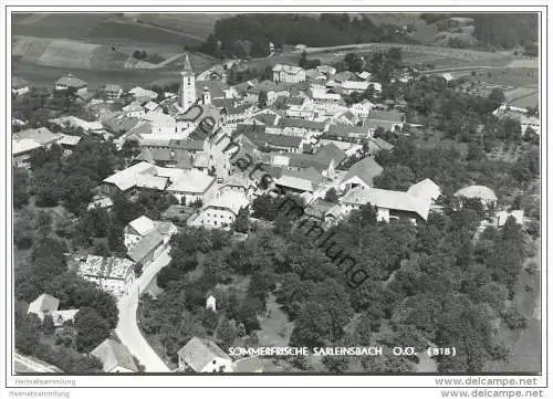 Sarleinsbach - Foto-AK Grossformat 60er Jahre - Fliegeraufnahme