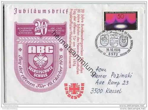Brief Bundeswehr Garnison Sonthofen - ABC Selbstschutzschule - 16. Oktober 1976