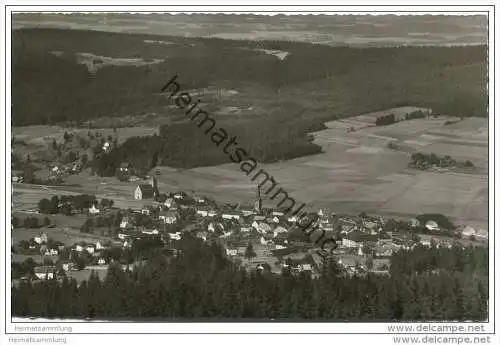 Bischofsgrün - Blick vom Ochsenkopf - Foto-AK 50er Jahre