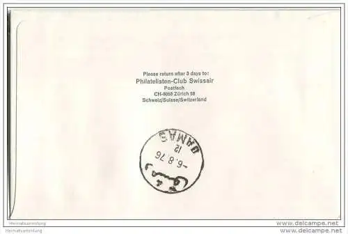 Brief United Nations - Swissair - Premier vol regulier direct Geneve-Damas - 6. August 1976