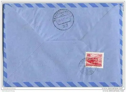 Brief Ungarn - 125 Jahre Braunschweiger Briefmarken - 3. Mai 1977