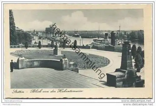 Stettin - Blick von der Hakenterrasse 40er Jahre