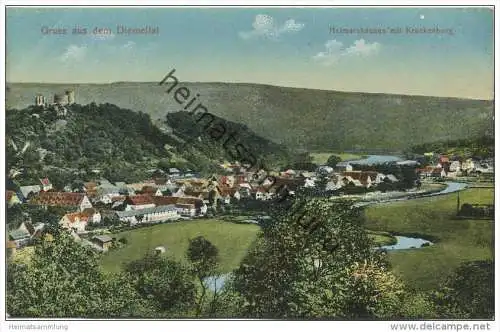 Helmarshausen mit Kruckenburg - Gruss aus dem Diemeltal - Verlag Ludwig Müller Carlshafen
