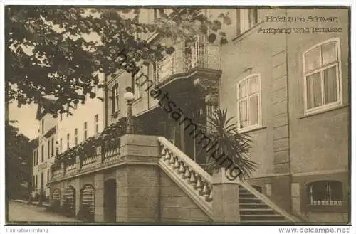 Carlshafen an der Weser - Hotel zum Schwan C. D. Strunz - Verlag Hermann Lorch Dortmund gel. 1929