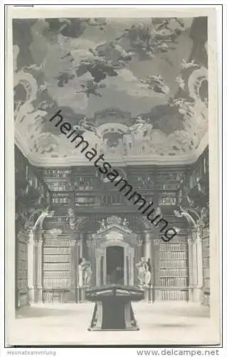 Melk an der Donau - Bibliothek - Foto-AK