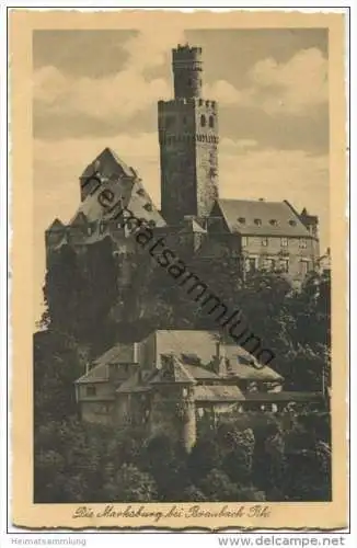 Braubach am Rhein - Marksburg - Foto-AK - Verlag Fritz Wagner Heimbach