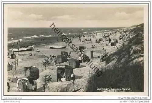 Poberow - Kr. Cammin - Strand - Foto-AK 40er Jahre